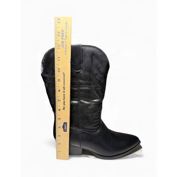 Portland Boot Company Size 10 Olympia Womens Black Cowgirl Western Boots Wide Ca - Picture 10 of 12